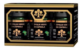 Kit 6 Propolis Verde (500mg) 60 Cápsulas - Wax Green