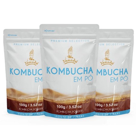 Kombucha em Pó 100g LEVE 3 E PAGUE 2