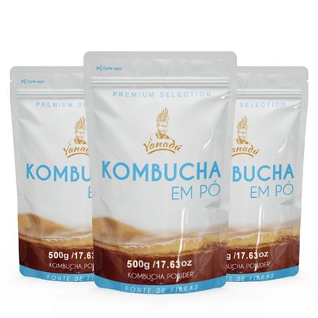 Kombucha em pó 500g LEVE 3 E PAGUE 2!