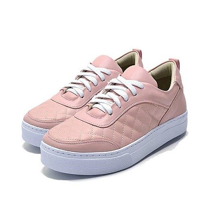 tenis casual feminino rosa claro