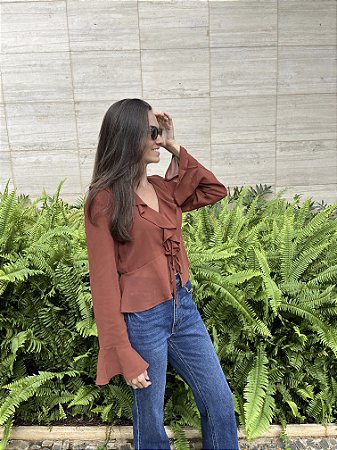 Blusa Ágatha - Marrom