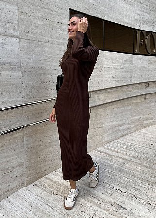 Vestido Cris - Marrom