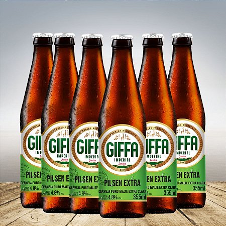 GIFFA PILSEN EXTRA 355 ML - 6 unid