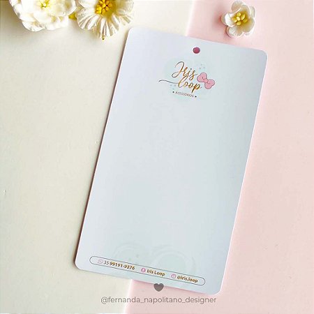 Cartela para Laços com corte para Bico de Pato 9x15