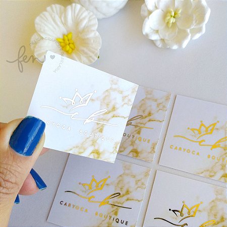 Mini Cartão com Hotstamping