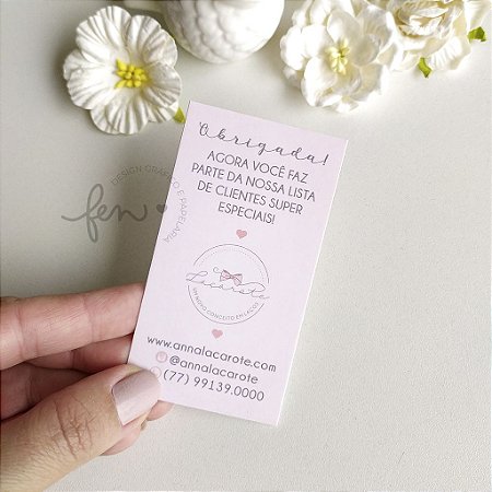 Postal de Agradecimento 9x5