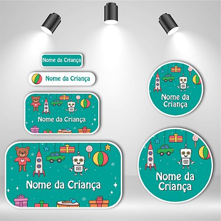 Kit de Etiquetas Escolares – Brinquedos