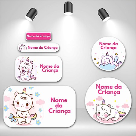 Kit de Etiquetas Escolares – Catcórnio