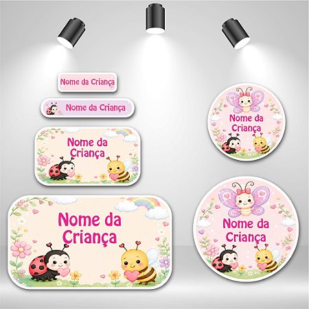 Kit de Etiquetas Escolares – Bichinhos Fofinhos