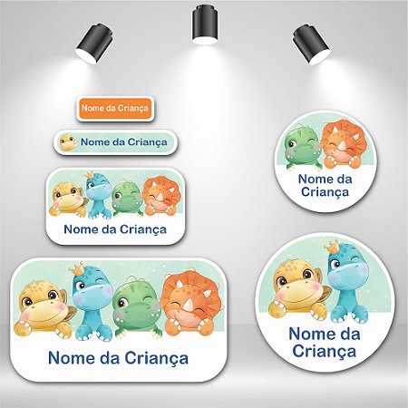 Kit de Etiquetas Escolares – Dinossauro 4
