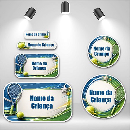 Kit de Etiquetas Escolares – Tênis
