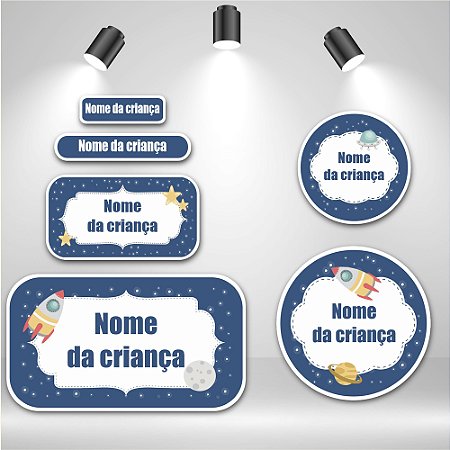 Kit de Etiquetas Escolares – Espacial