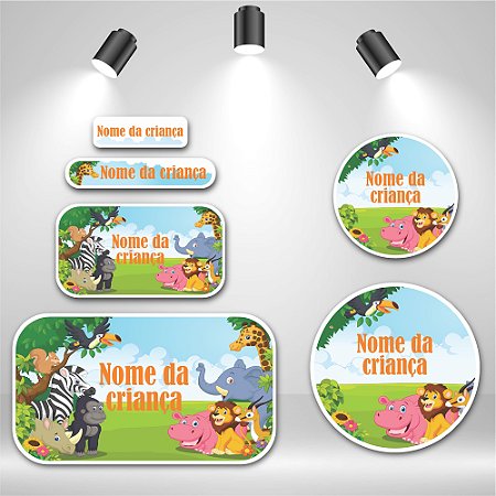 Kit de Etiquetas Escolares – Floresta