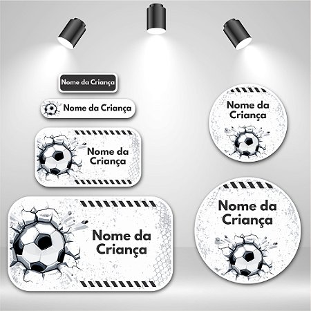 Kit de Etiquetas Escolares – Futebol Campeão
