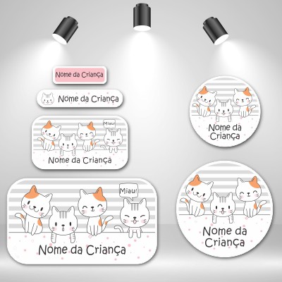 Kit Escolar Gatinhos