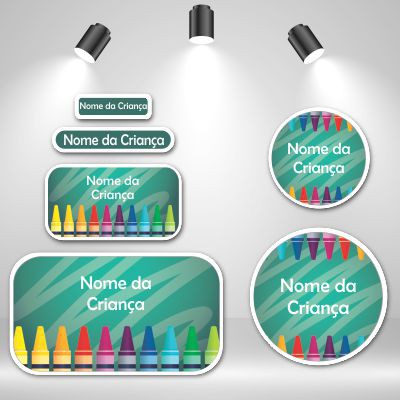 Kit Escolar Giz de Cor