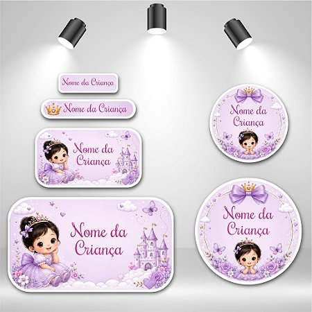 Kit de Etiquetas Escolares – Reino Lavanda