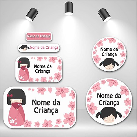 Kit de Etiquetas Escolares – Kokeshi