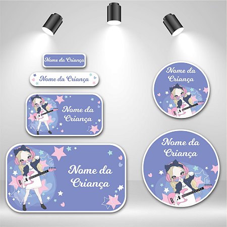Kit de Etiquetas Escolares – Pop Star