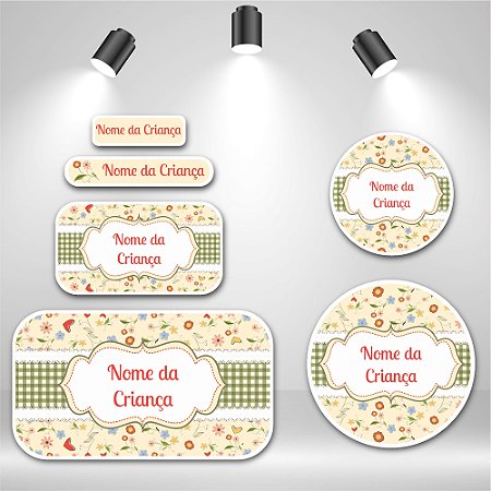 Kit de Etiquetas Escolares – Primavera