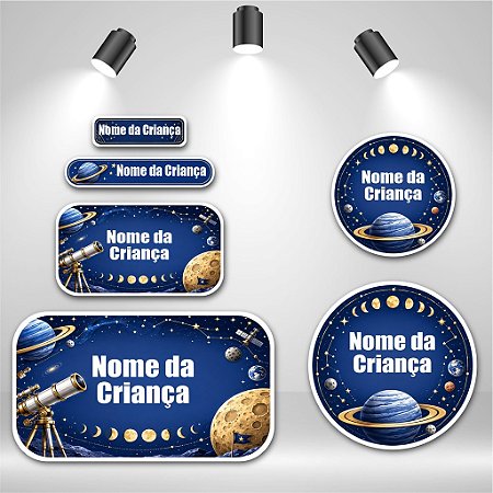 Kit de Etiquetas Escolares – Astronomia Científica