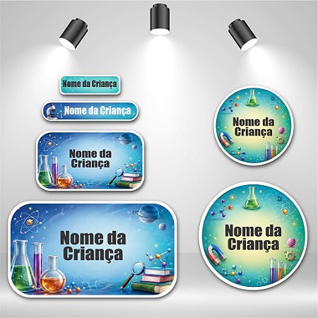 Kit de Etiquetas Escolares – Ciências