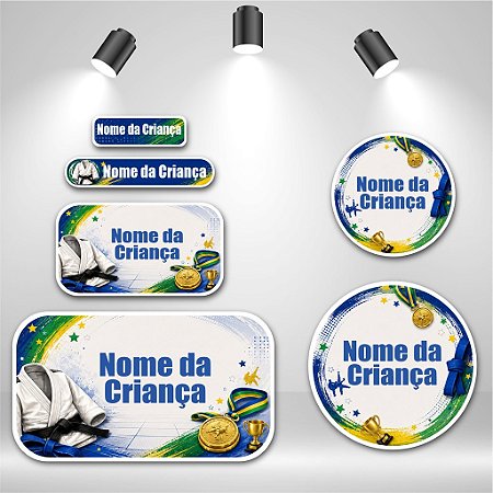 Kit de Etiquetas Escolares – Judô Kids