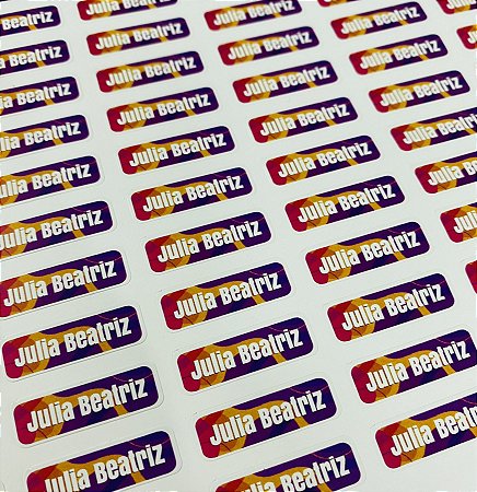 Etiquetas Mini Estampada