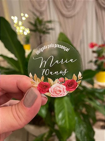 Adesivo Floral Impressão Branca