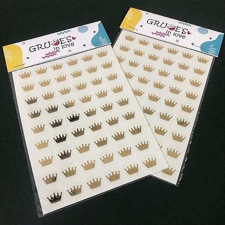 Mini Lacre Dourado Coroa
