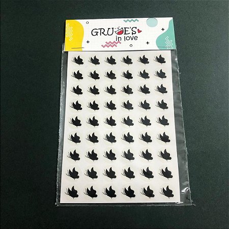 Mini Lacre Borboleta 1 (Preto)