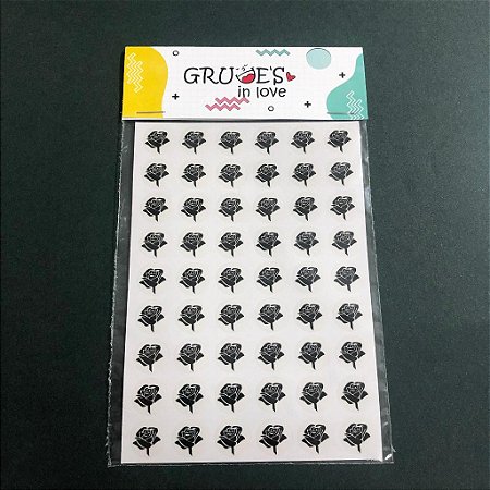 Mini Lacre Rosas (Preto)