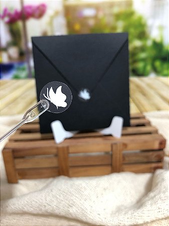Mini Lacre Borboleta 1 (Branco)