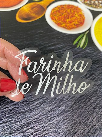 Adesivos Identificação de Mantimentos (Branco)