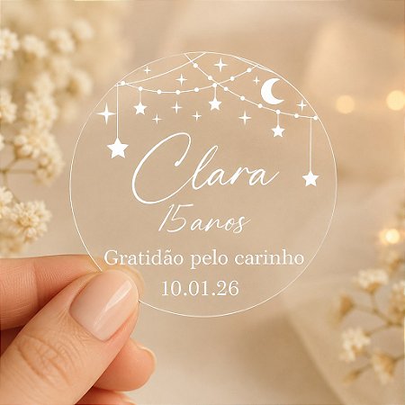 Adesivo para Lembrancinha Coleção Estrelas