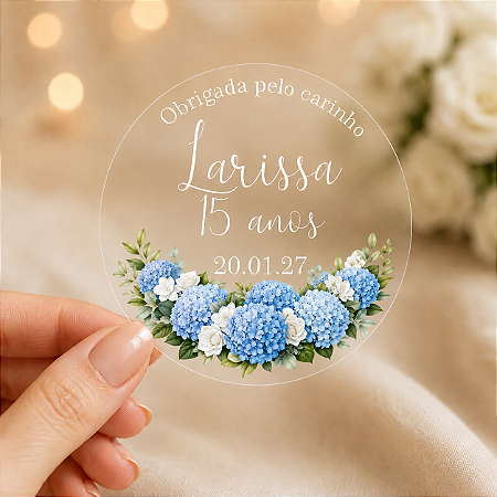 Adesivo Coleção Floral Azul - Linha Premium