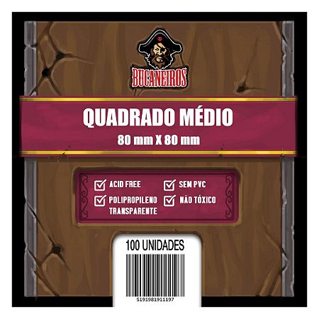 Bucaneiros - Quadrado Médio 80x80 - (100 Sleeves)