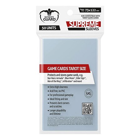 Ultimate Guard - Tarot Size  - 73x122 - (50 Supreme Sleeves)