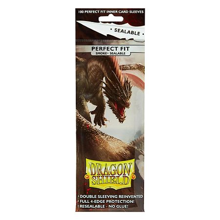 Dragon Shield - Perfect Fit Smoke Sealable (100 Card Sleeves)