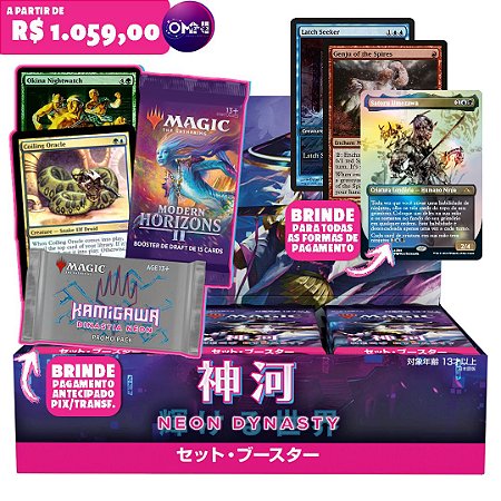 SET Booster Box (JP) - Kamigawa Neon Dynasty - Magic The Gathering - (Pré-Venda)