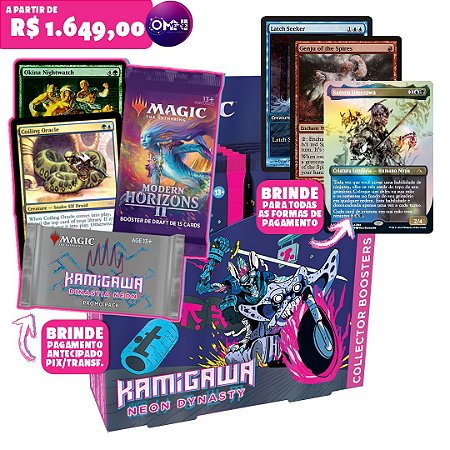 Collector Booster Box (EN) - Kamigawa Neon Dynasty - Magic The Gathering - (Pré-Venda)