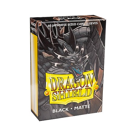 Dragon Shield - Black Matte - 60 Japanese Sized Sleeves 59x86