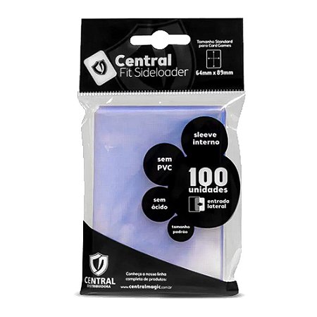 Central - Perfect Fit - Sideloader 64x89 Transparente (100 Sleeves)