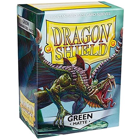 Dragon Shield Matte - Green - Standard Size 88x63 (100 Shields)