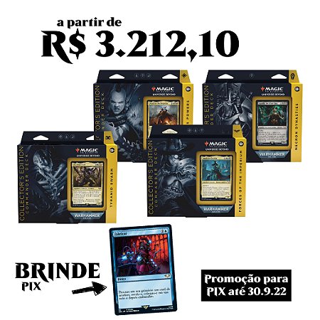 Premium 4 Commander Decks - Universes Beyond Warhammer 40.000 (EN) - Pré-venda - Collector's Edition