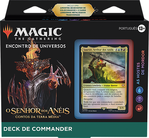 O Senhor dos Anéis: Contos da Terra Média - Deck de Commander - As Hostes de Mordor - Magic: The Gathering