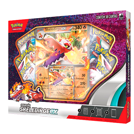 Parceiros de Paldea - Skeledirge ex - Box Coleção - Pokémon