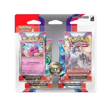 Evoluções em Paldea - Blister Quádruplo - Tinkatink - EV2 - Pokémon