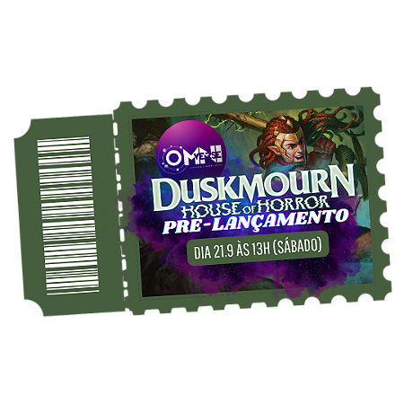 Ingresso para o Pré-lançamento de Duskmourn - dia 21.9 às 13h (sábado)