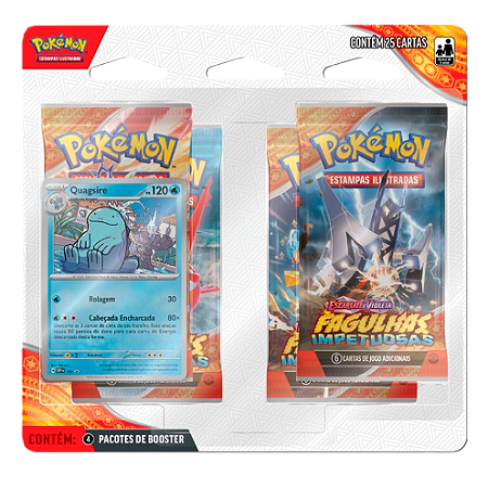 Fagulhas Impetuosas - Blister Quádruplo - Quagsire - EV8 - Pokémon